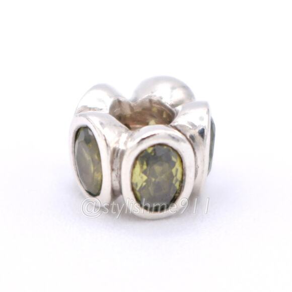 Authentic PANDORA Green Oval Lights Charm - Picture 6 of 9